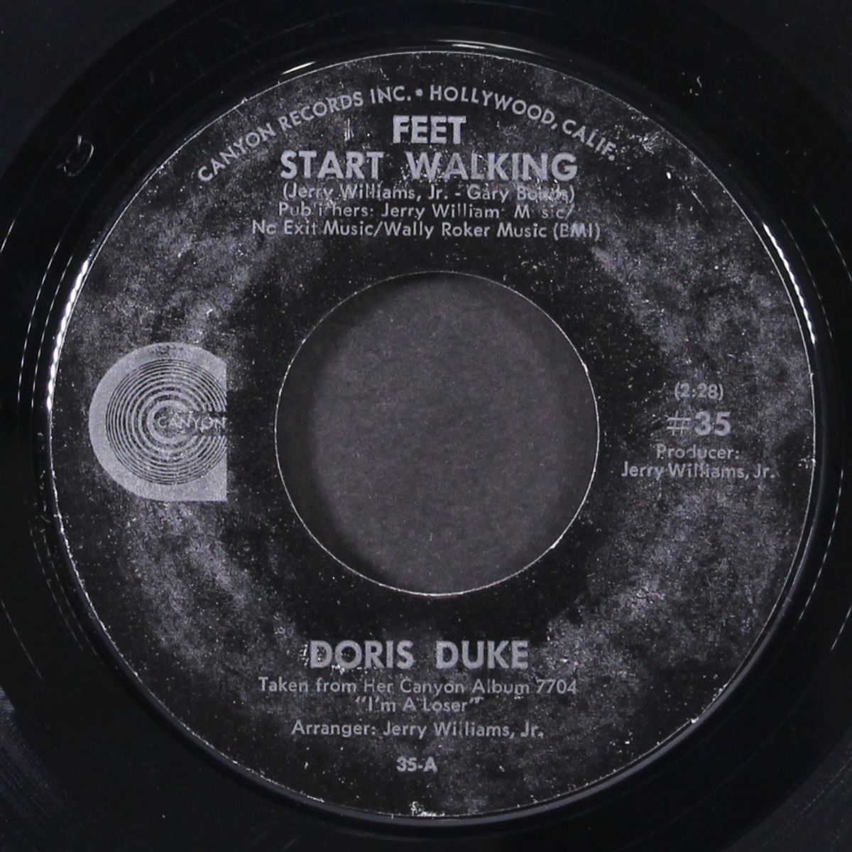feet start walking by DORIS DUKE
