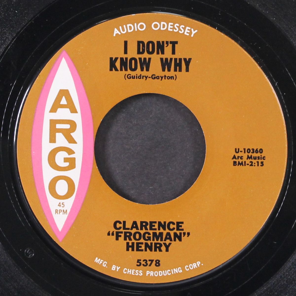 i don't know why / just my baby and me by CLARENCE 'FROGMAN' HENRY
