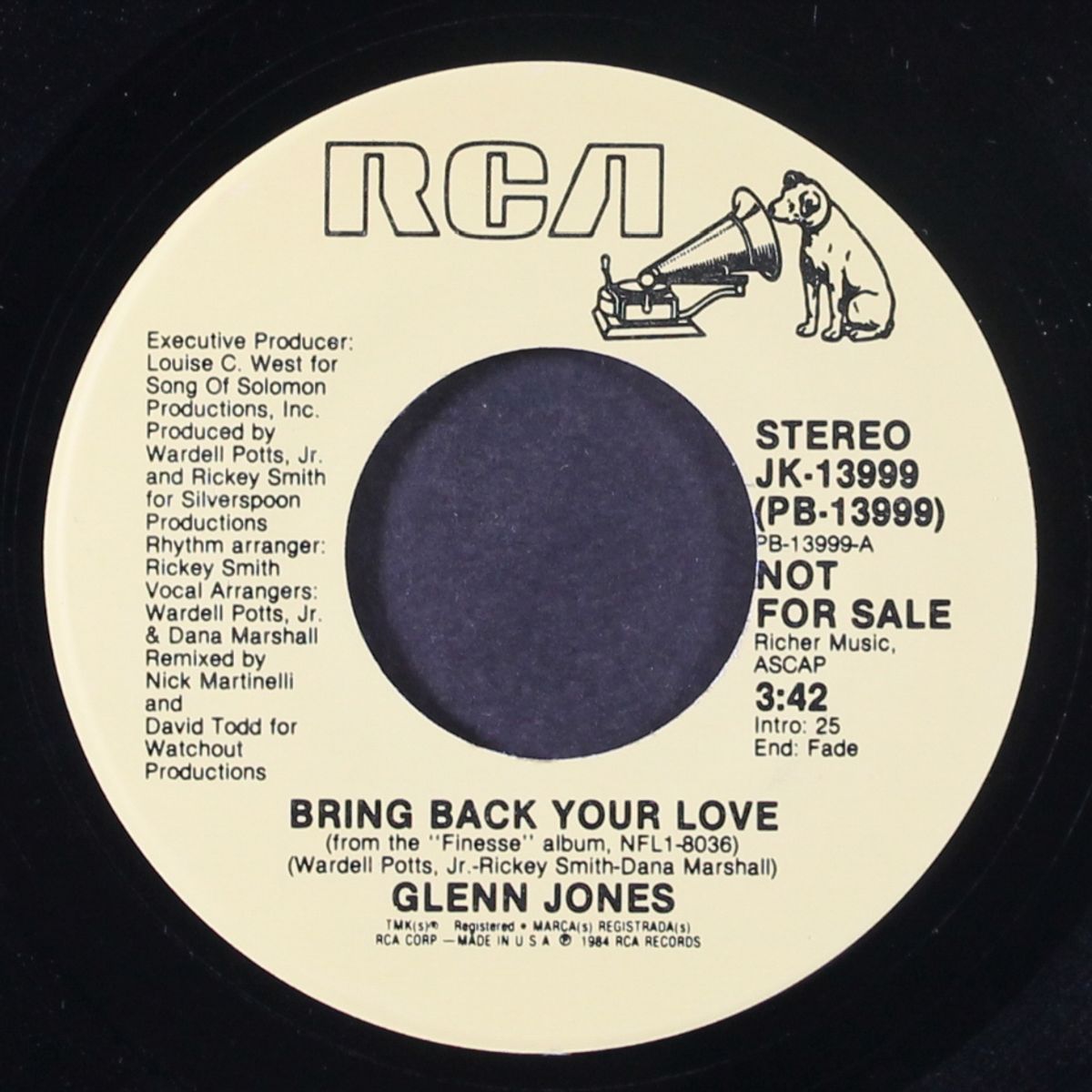 bring back your love / same by GLENN JONES