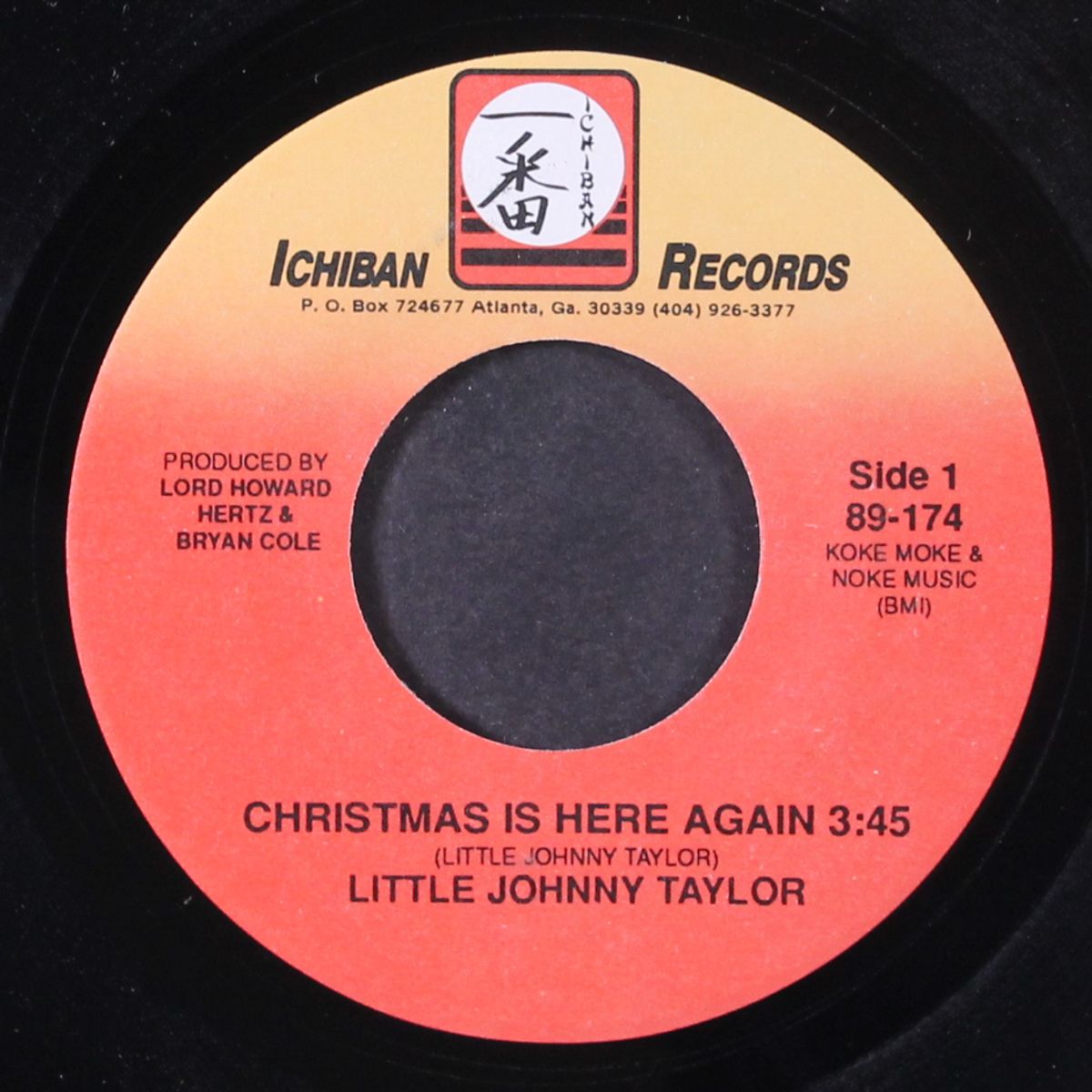 christmas is here again / i enjoy you by JOHNNY TAYLOR