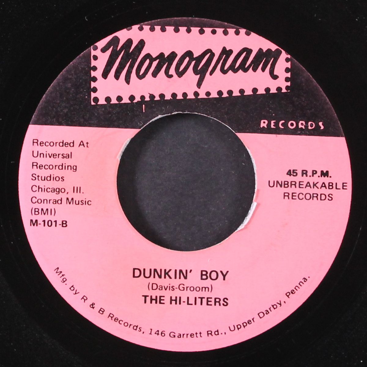 come back my love / dunkin' boy by MONOGRAMS / HI-LITERS