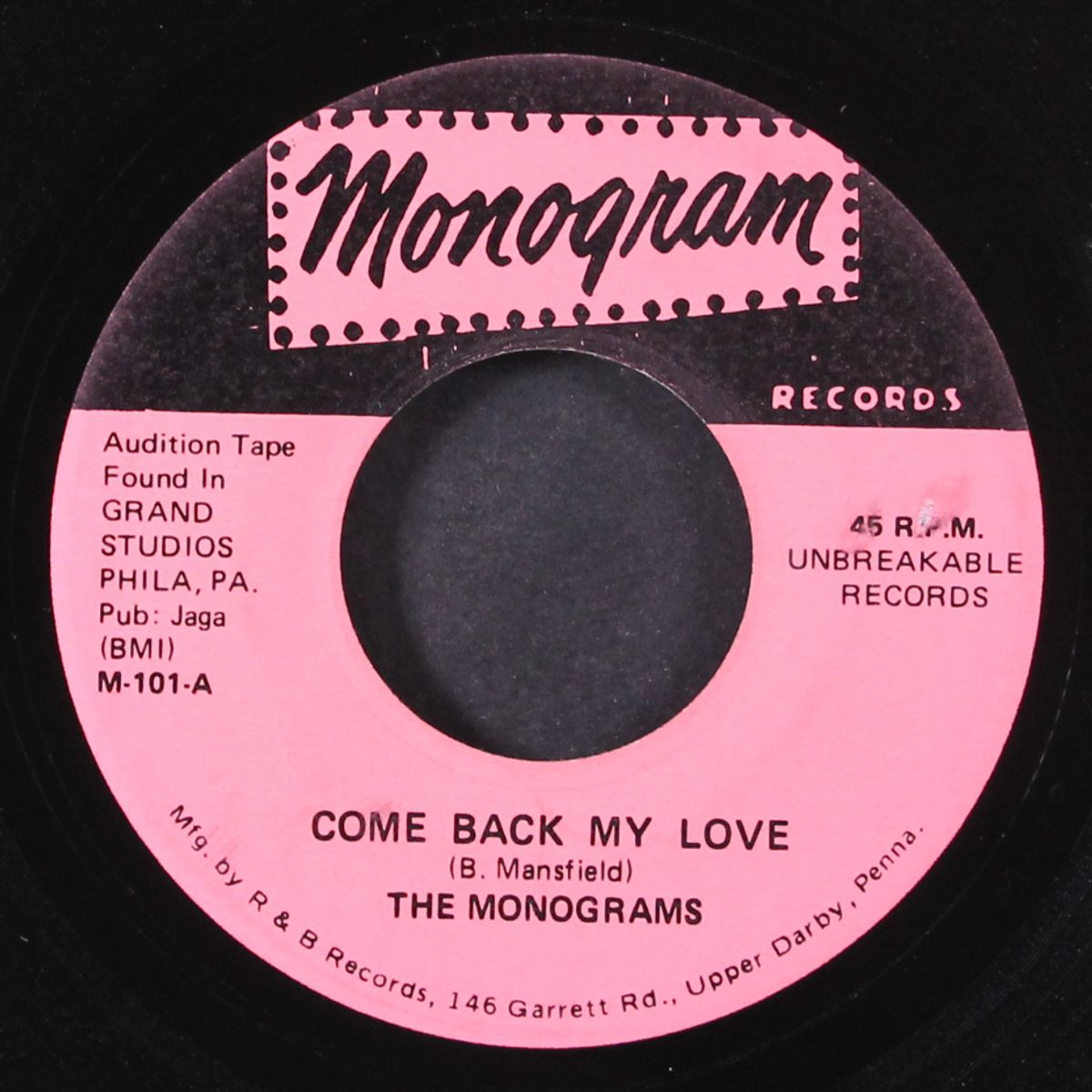 come back my love / dunkin' boy by MONOGRAMS / HI-LITERS