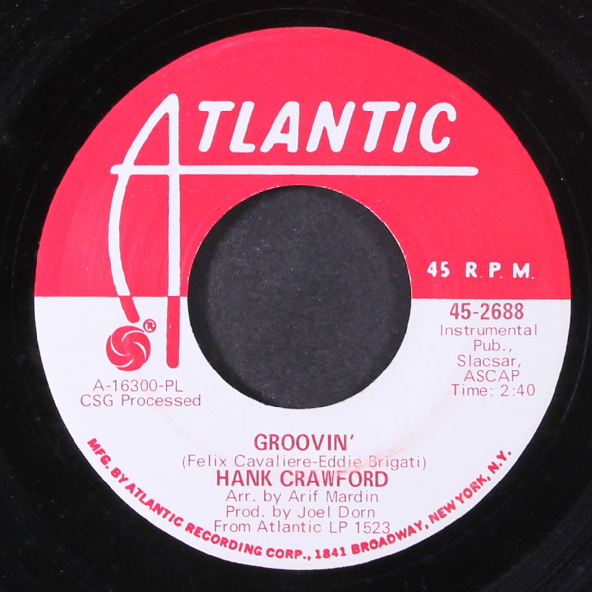 groovin' / ain't no way by HANK CRAWFORD