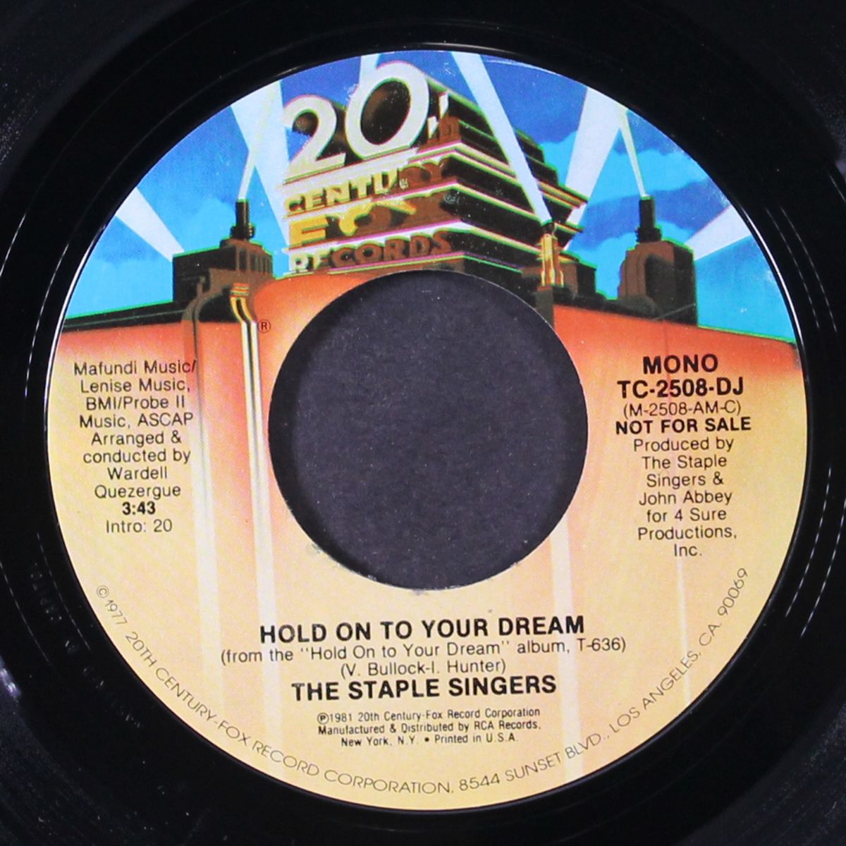 hold on to your dream / mono by STAPLE SINGERS