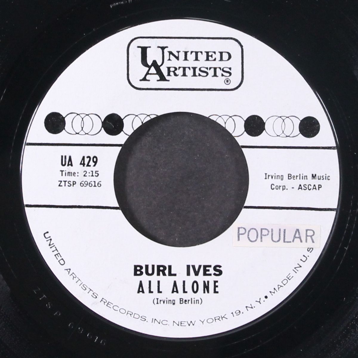 all alone / always by BURL IVES