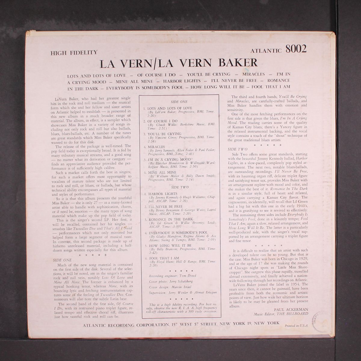 la vern by LAVERN BAKER
