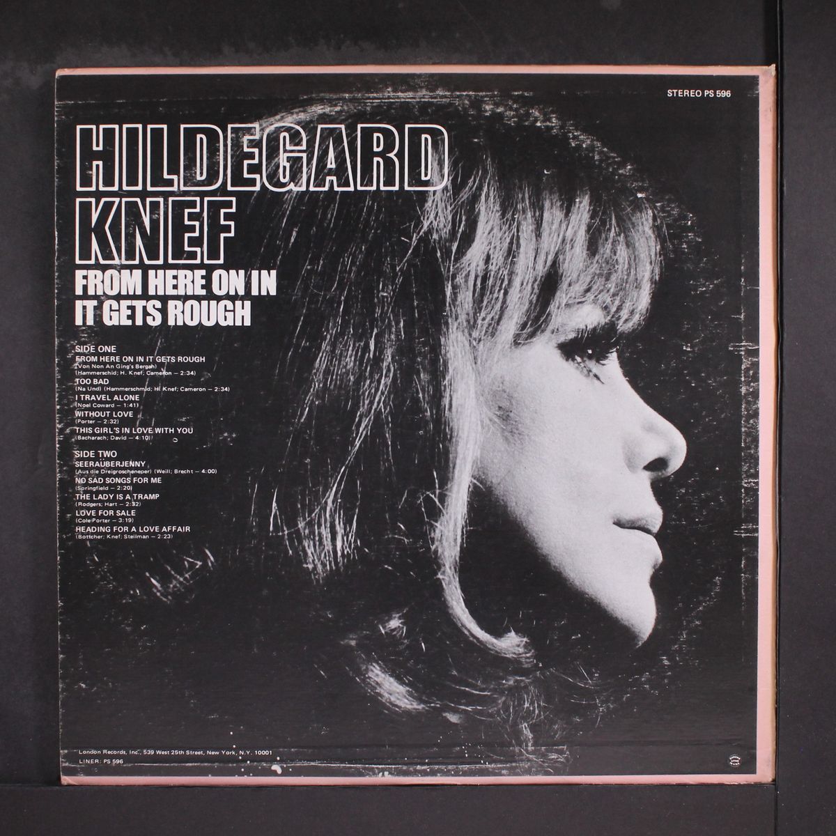 from here on in it gets rough by HILDEGARD KNEF