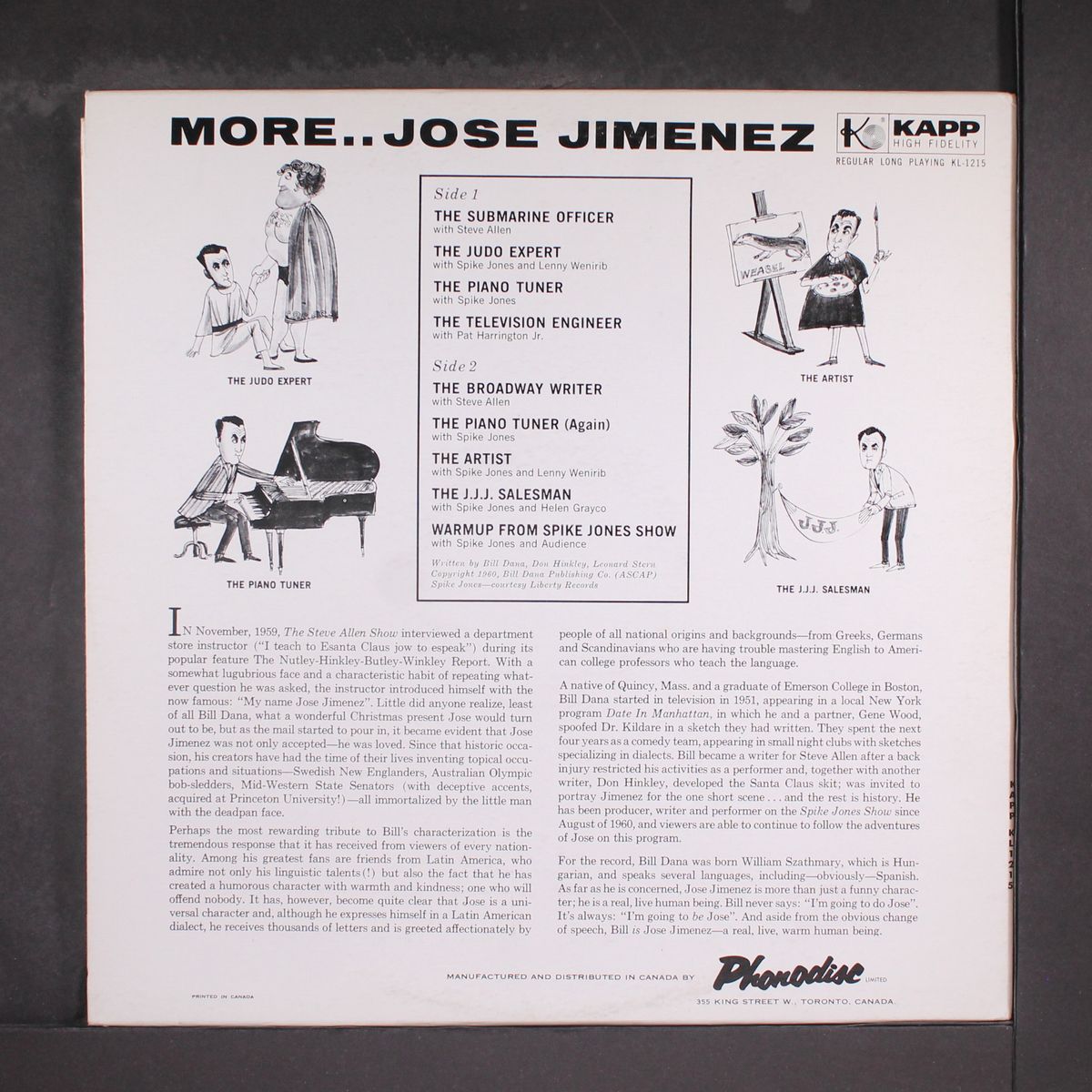 jose jimenez, the submarine officer by BILL DANA