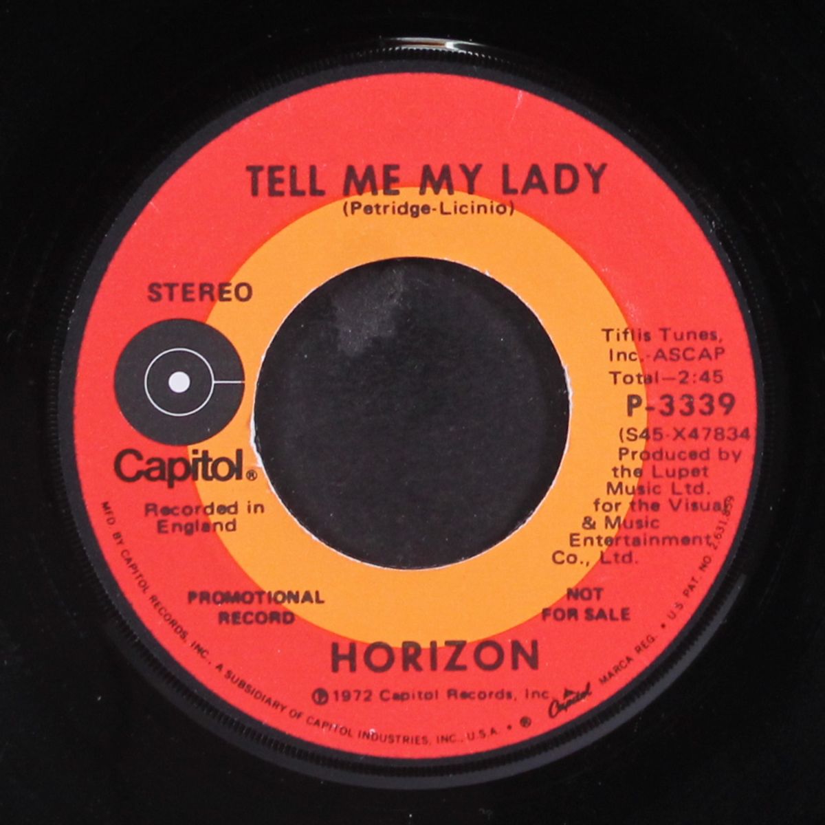 she's a rainbow / tell me my lady by HORIZON