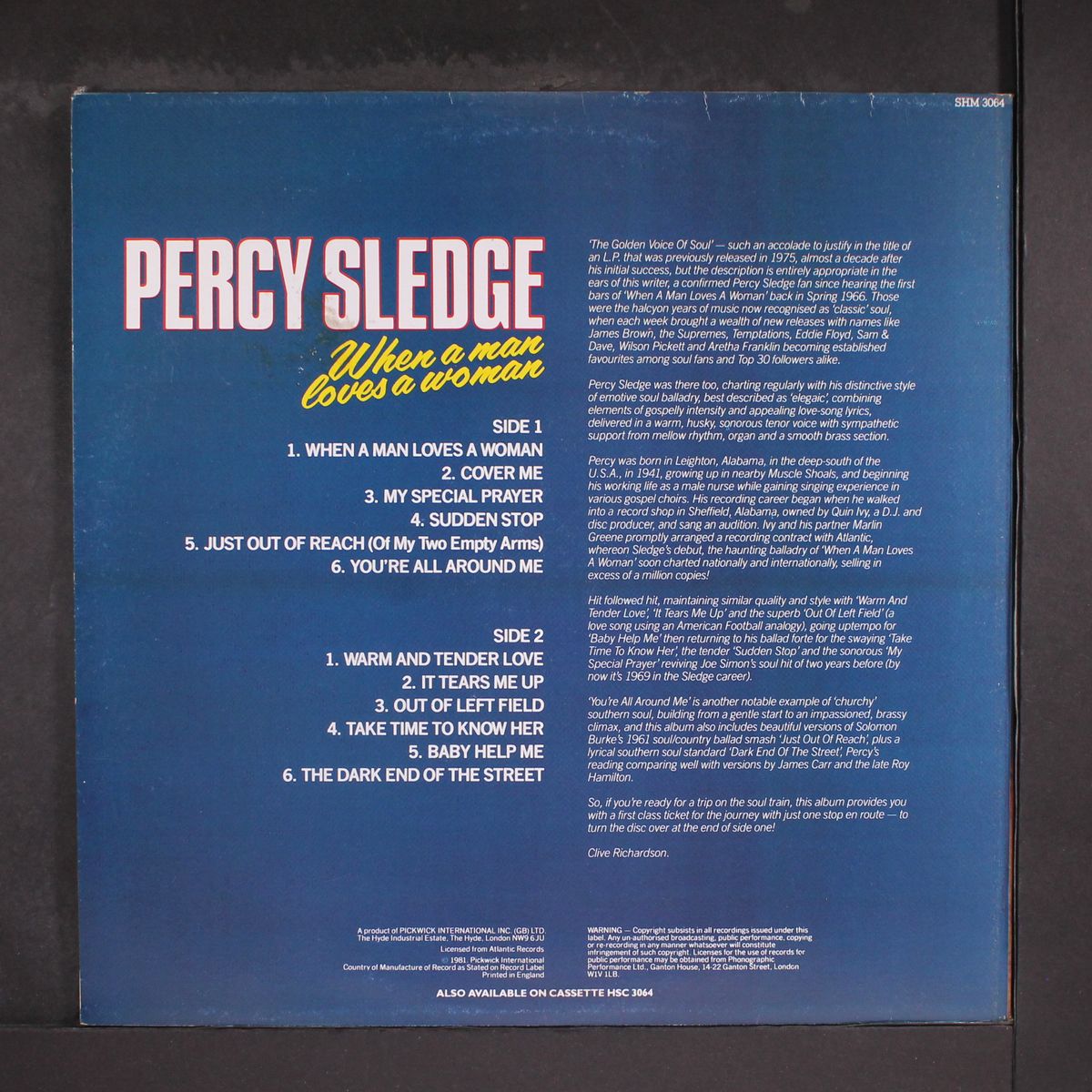 when a man loves a woman by PERCY SLEDGE