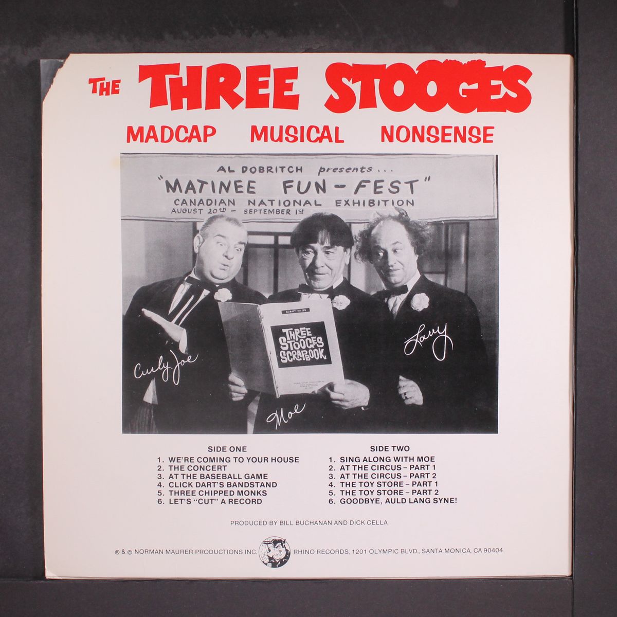 madcap musical nonsense by THREE STOOGES