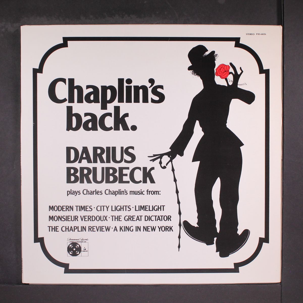 chaplin's back by DARIUS BRUBECK