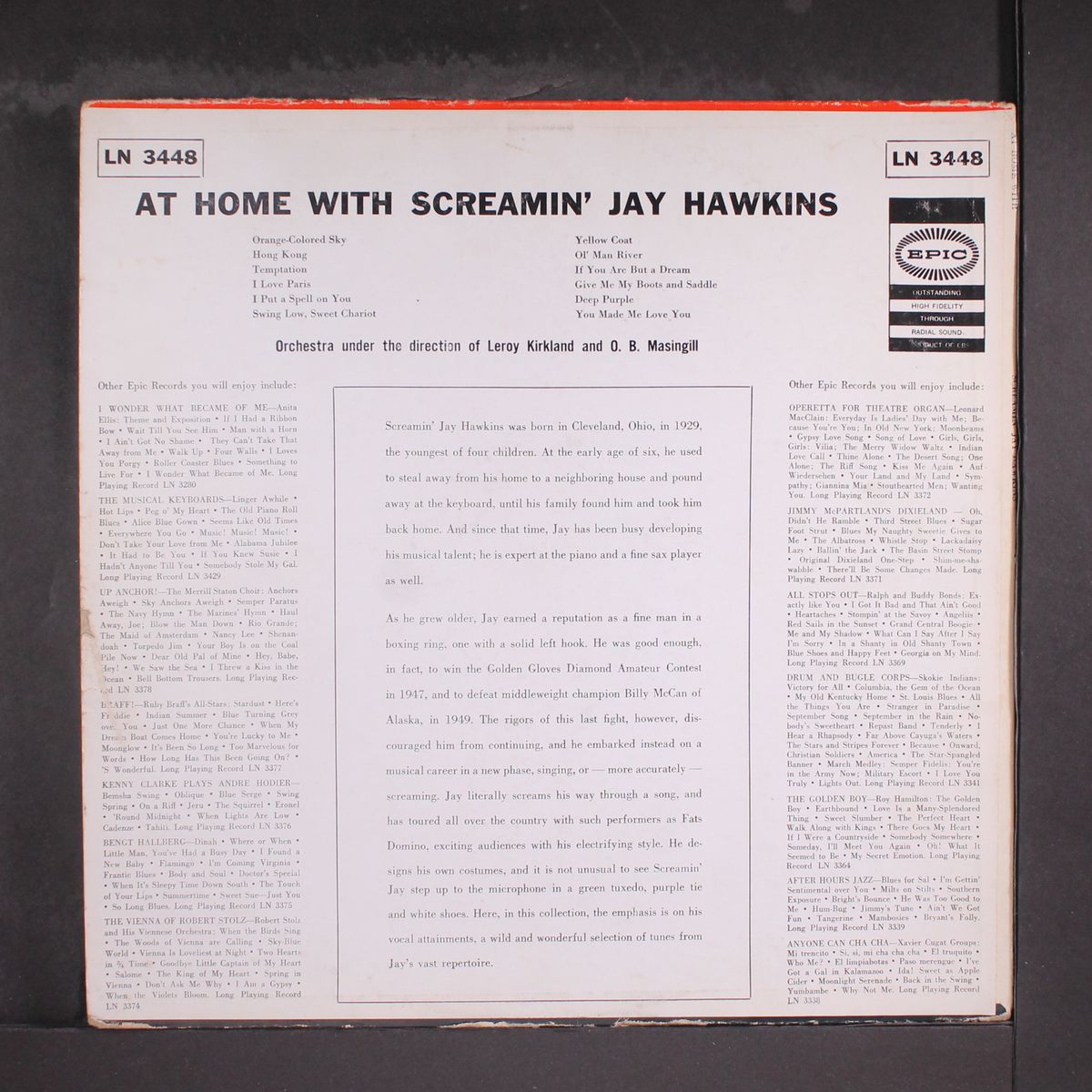 at home with by SCREAMIN' JAY HAWKINS