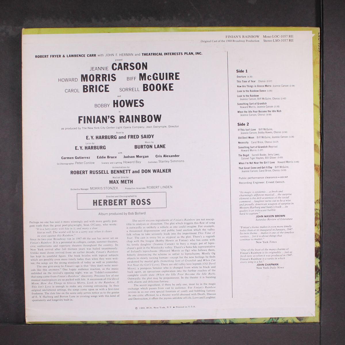 finian's rainbow by ORIGINAL CAST