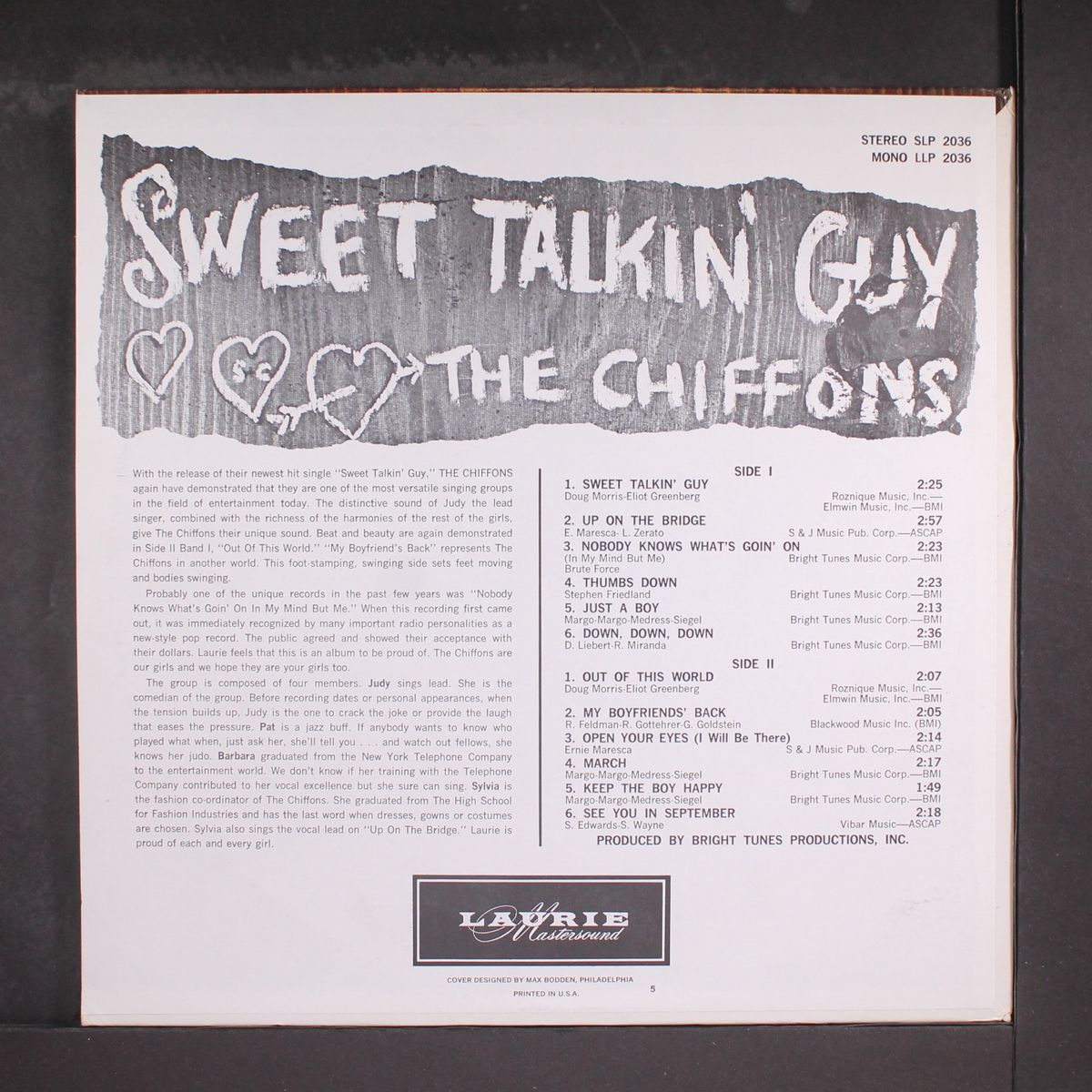 sweet talkin' guy by CHIFFONS