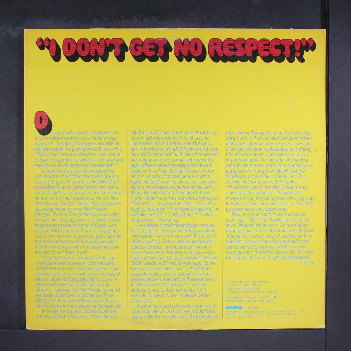 i don't get no respect by RODNEY DANGERFIELD