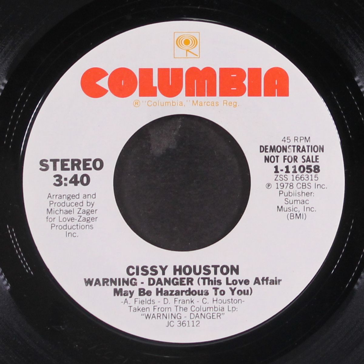 warning-danger (this love affair may be hazardous to you / same) by CISSY HOUSTON