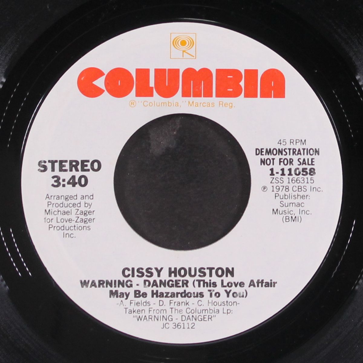 warning-danger (this love affair may be hazardous to you / same) by CISSY HOUSTON