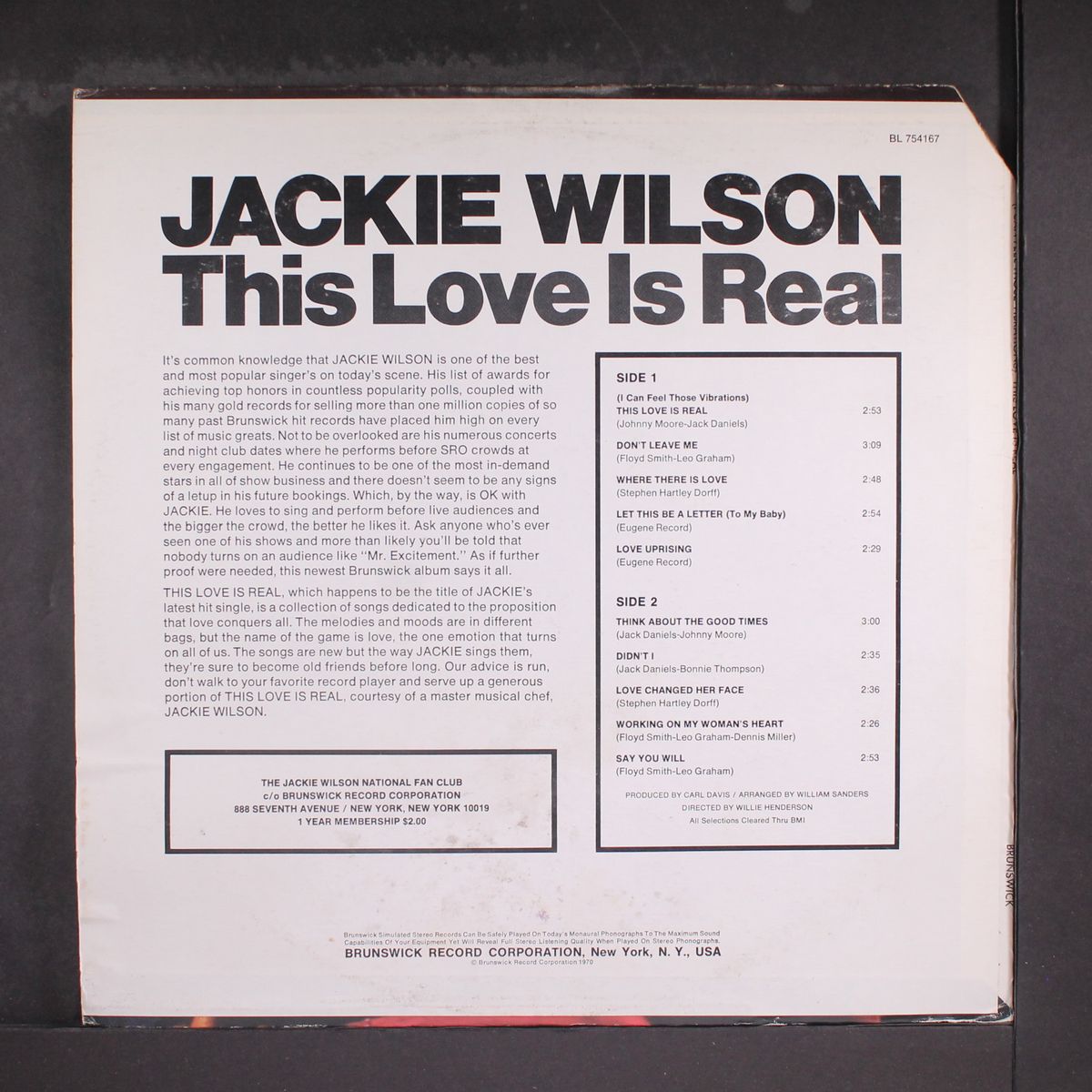 this love is real by JACKIE WILSON