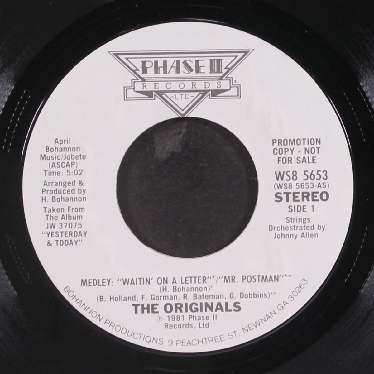 waitin' on a letter/mr. postman by ORIGINALS