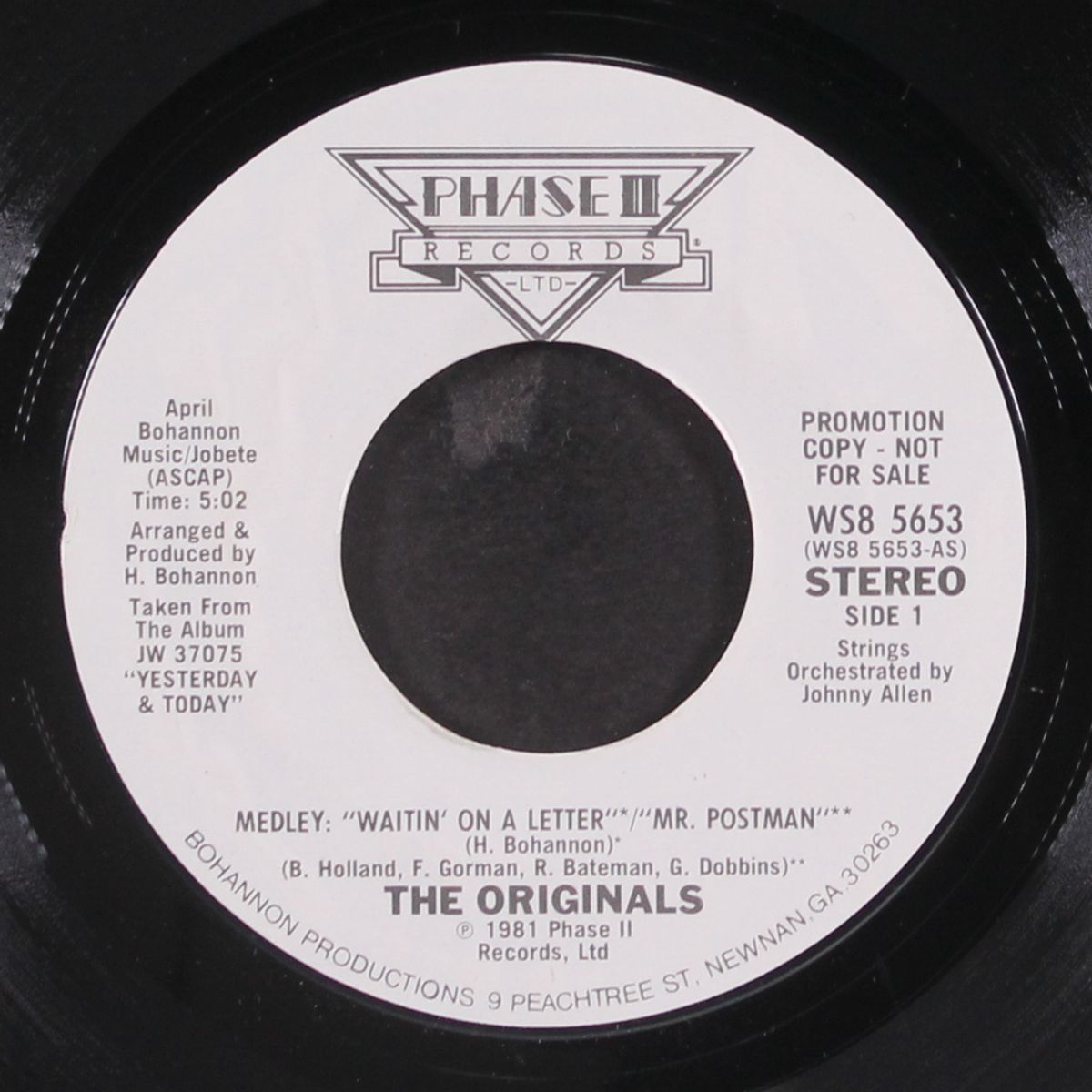 waitin' on a letter/mr. postman by ORIGINALS