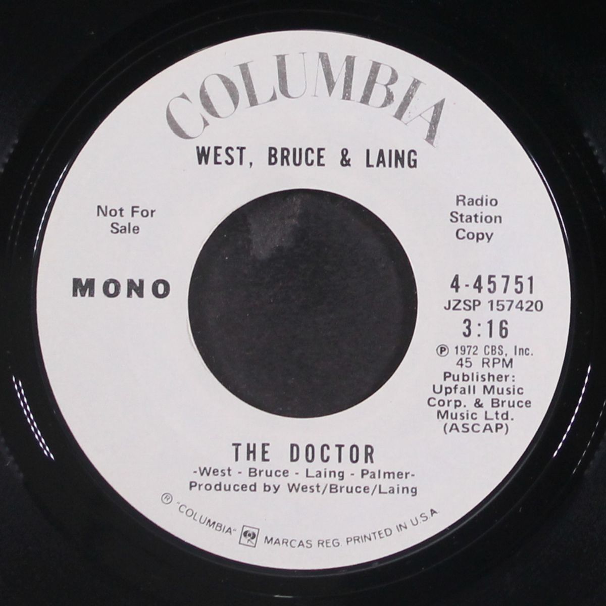 the doctor / mono by WEST, BRUCE & LAING