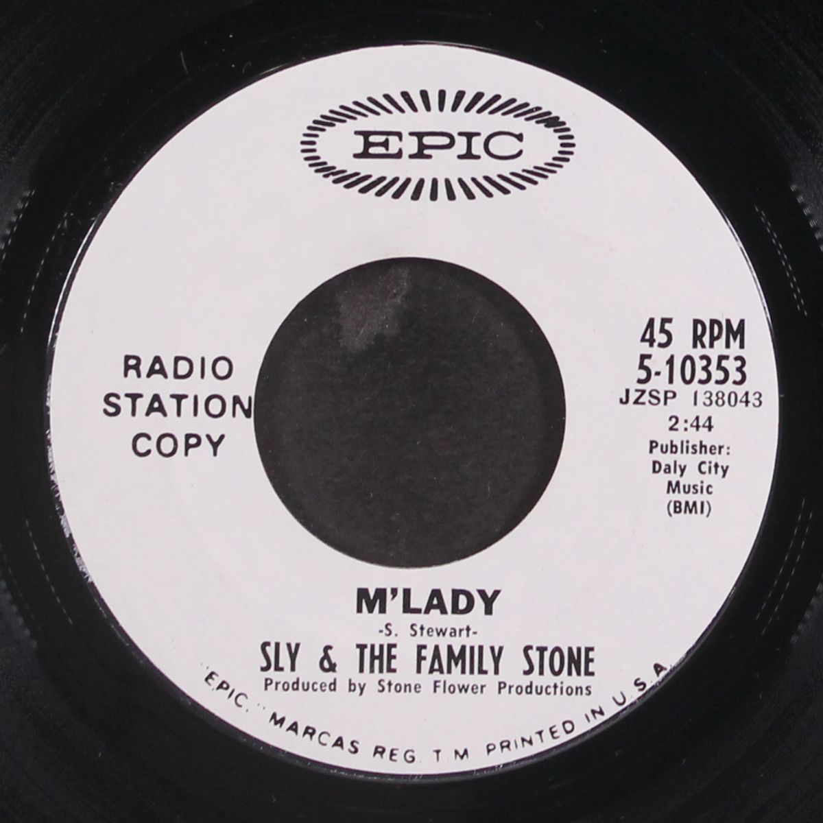 life / m'lady by SLY & FAMILY STONE