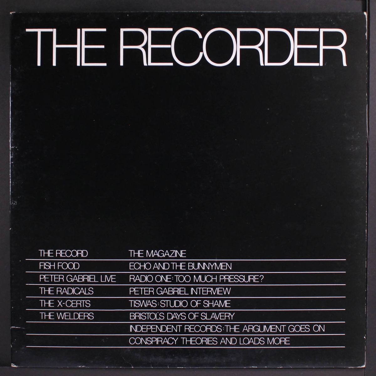 the recorder by VARIOUS