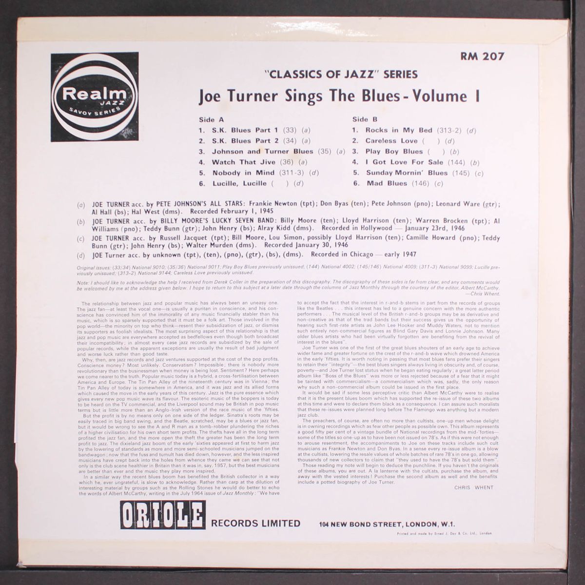 joe turner sings the blues, vol. 1 by JOE TURNER