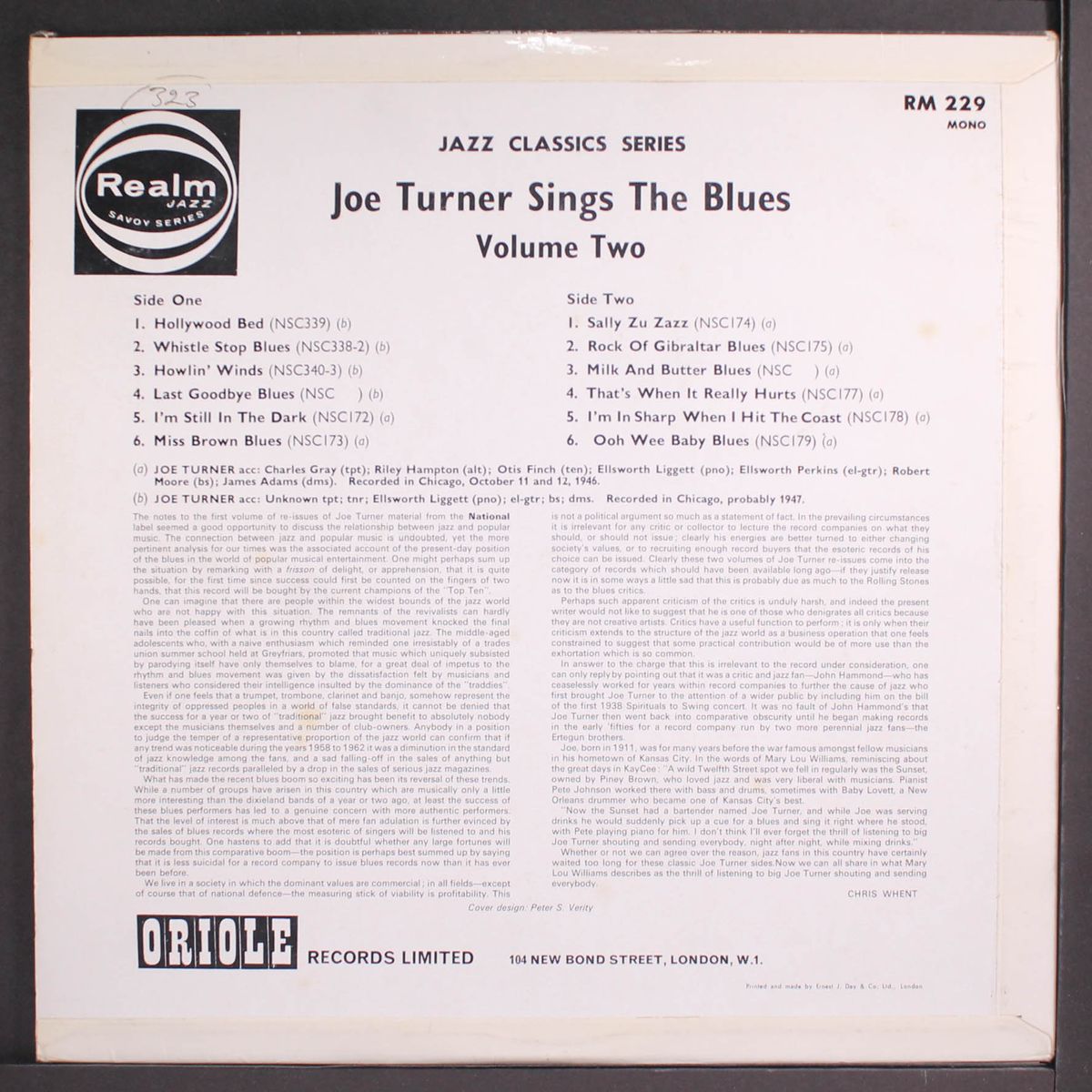 sings the blues, vol. 2 by JOE TURNER