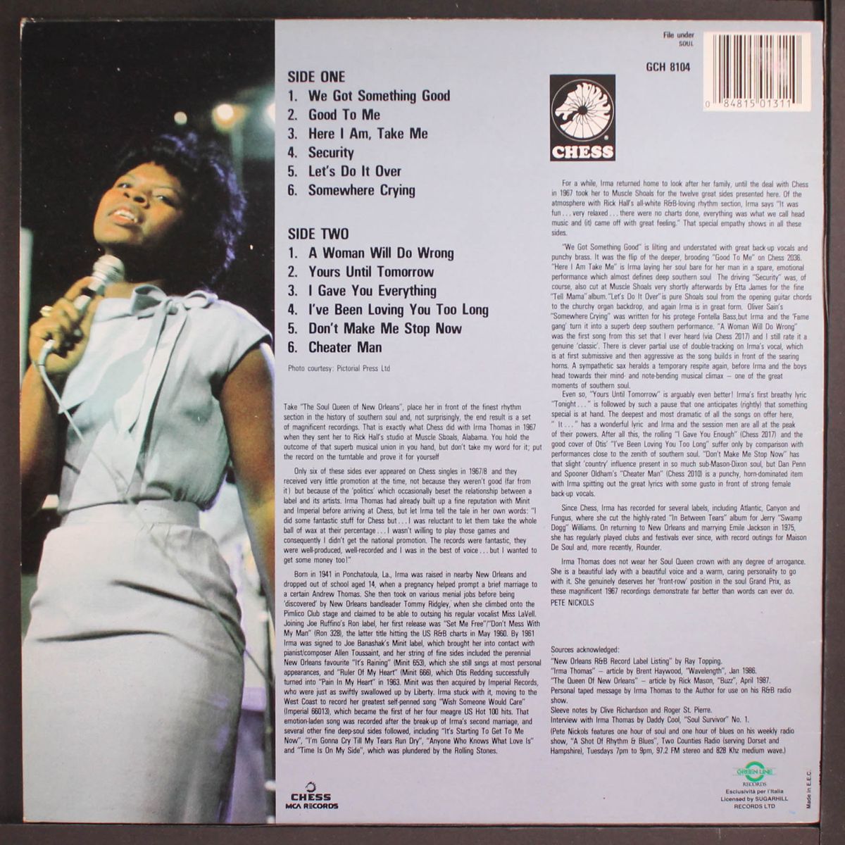 down at muscle shoals by IRMA THOMAS
