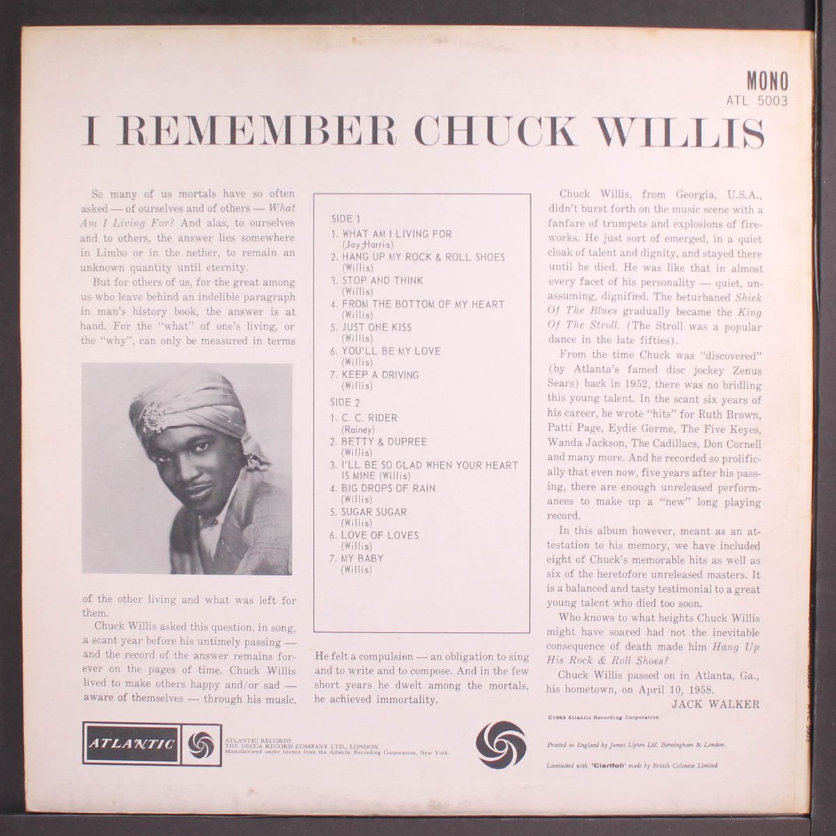 i remember chuck willis by CHUCK WILLIS