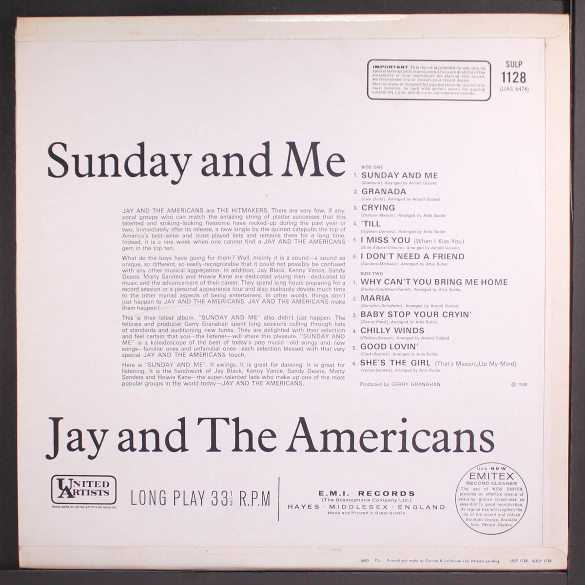 sunday and me by JAY & AMERICANS