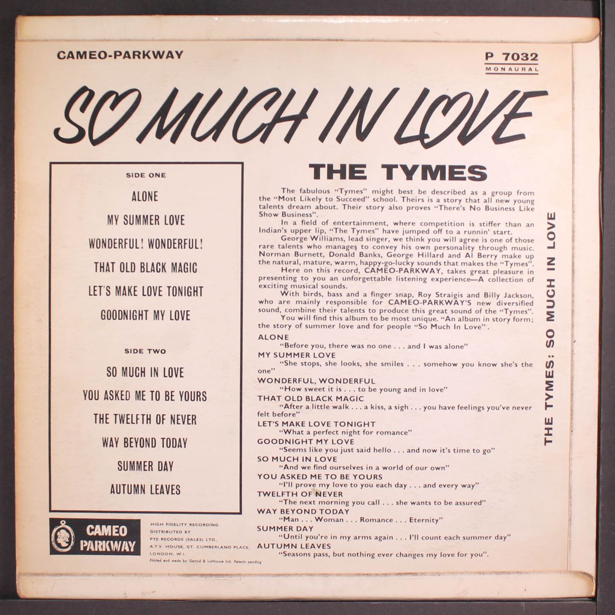 so much in love by TYMES
