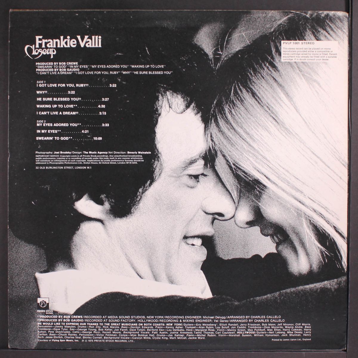 closeup by FRANKIE VALLI