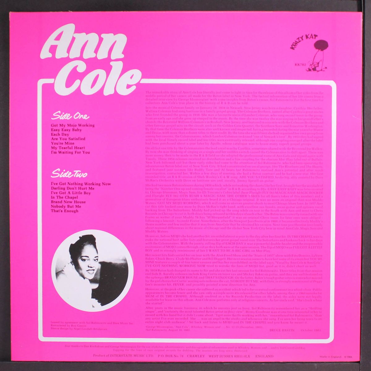 got my mojo working by ANN COLE
