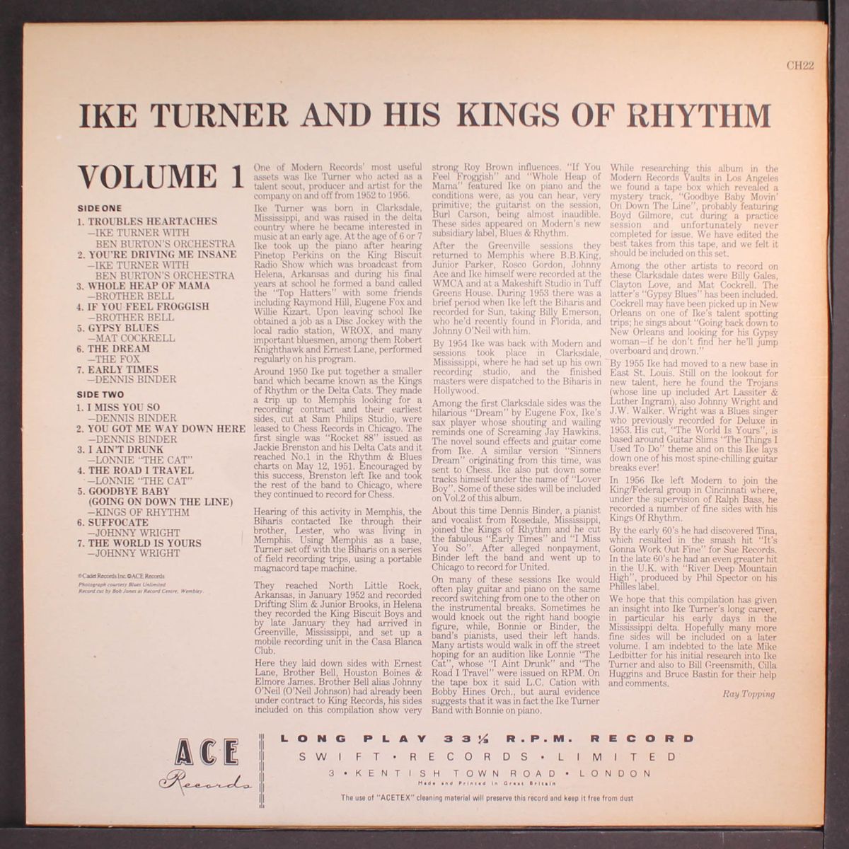 kings of rhythm, vol. 1 by IKE TURNER