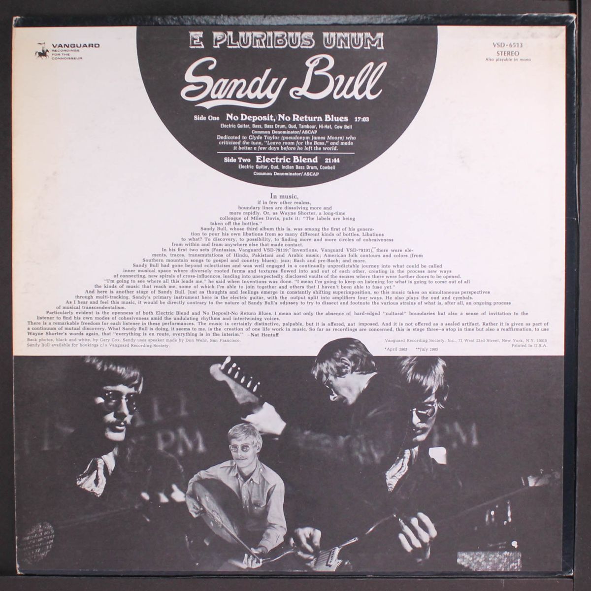 e pluribus unum by SANDY BULL