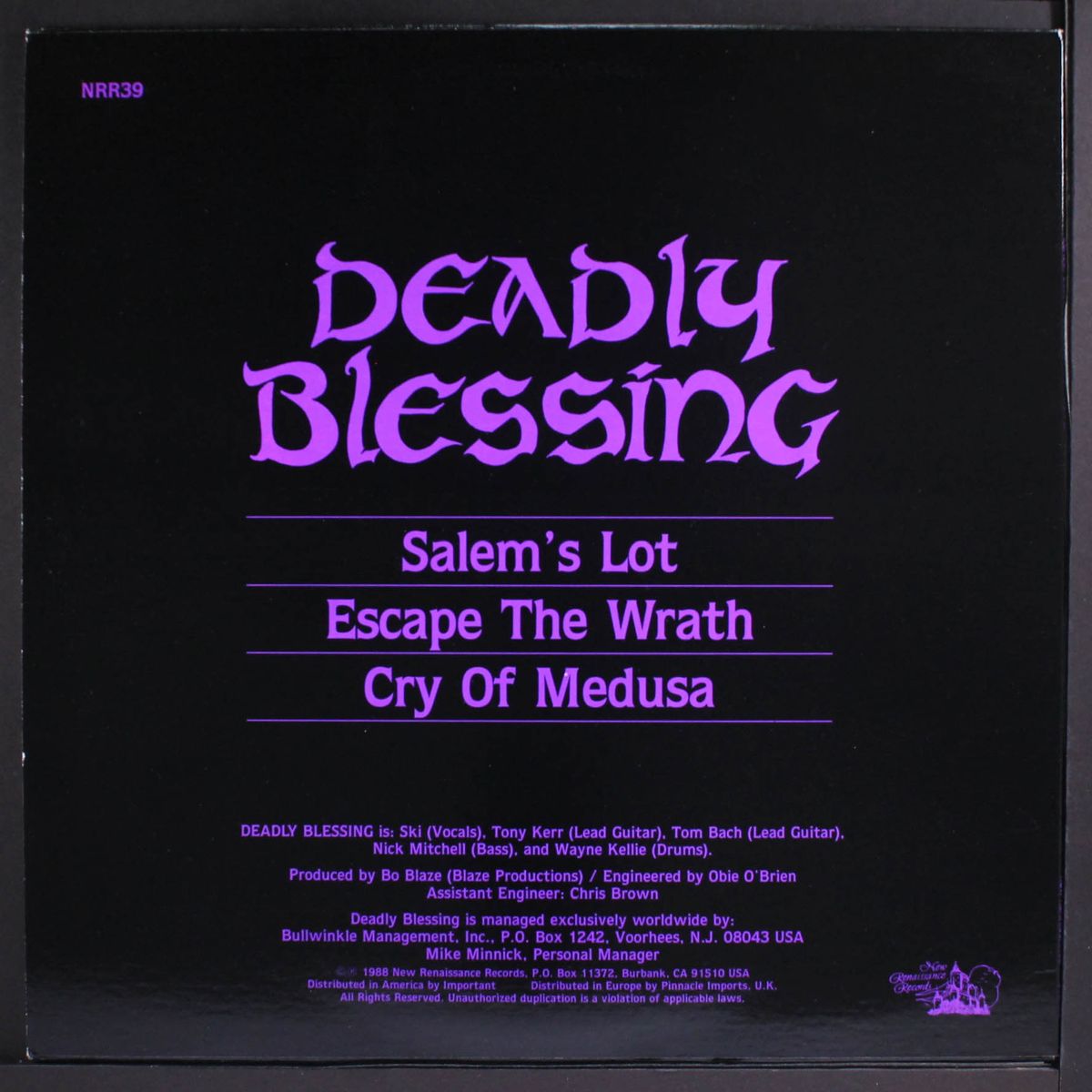 limited edition ep by DEADLY BLESSING