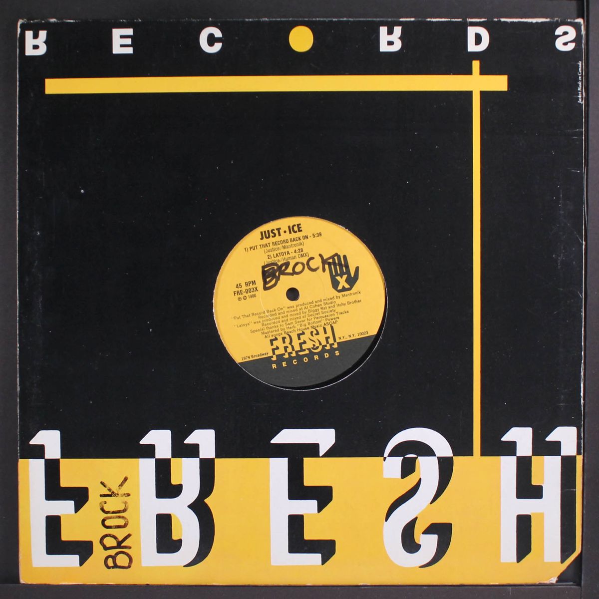 put that record back on / instro by JUST-ICE