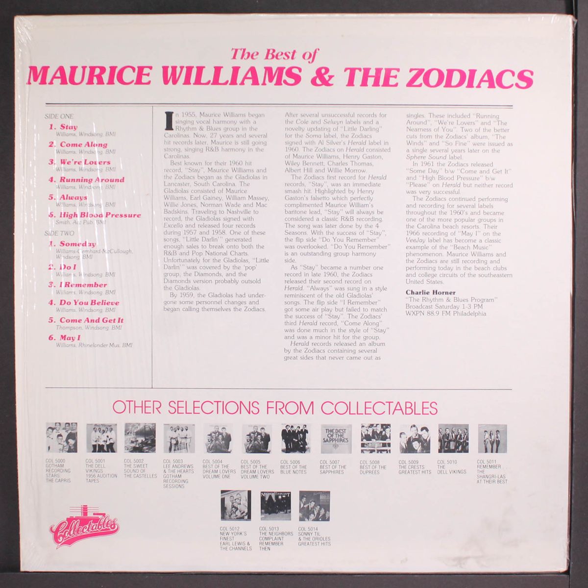 best of by MAURICE WILLIAMS & ZODIACS