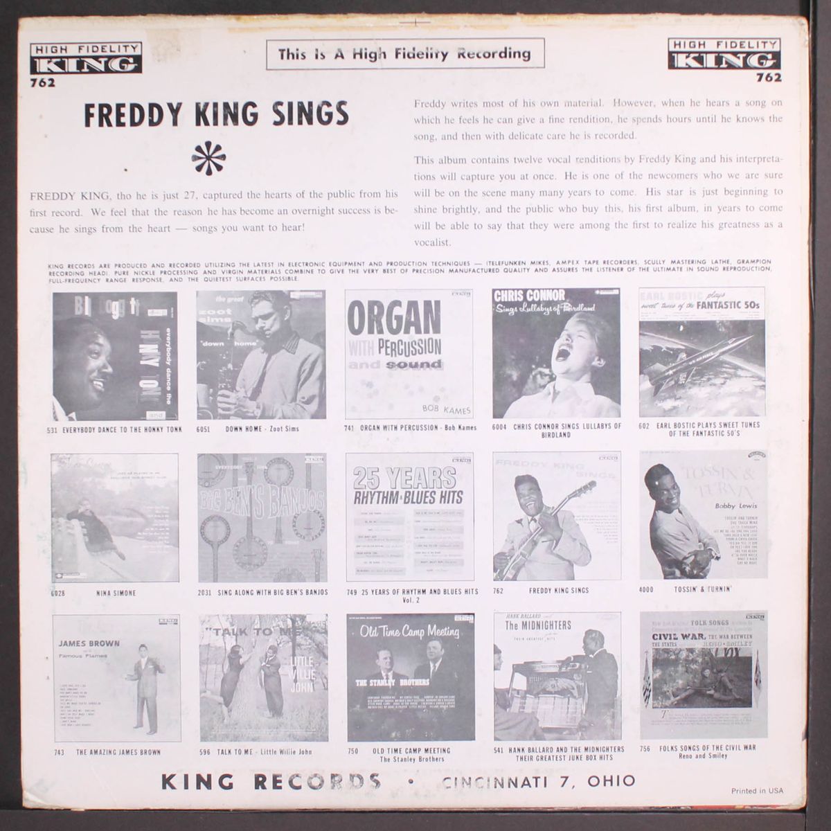 sings by FREDDY KING