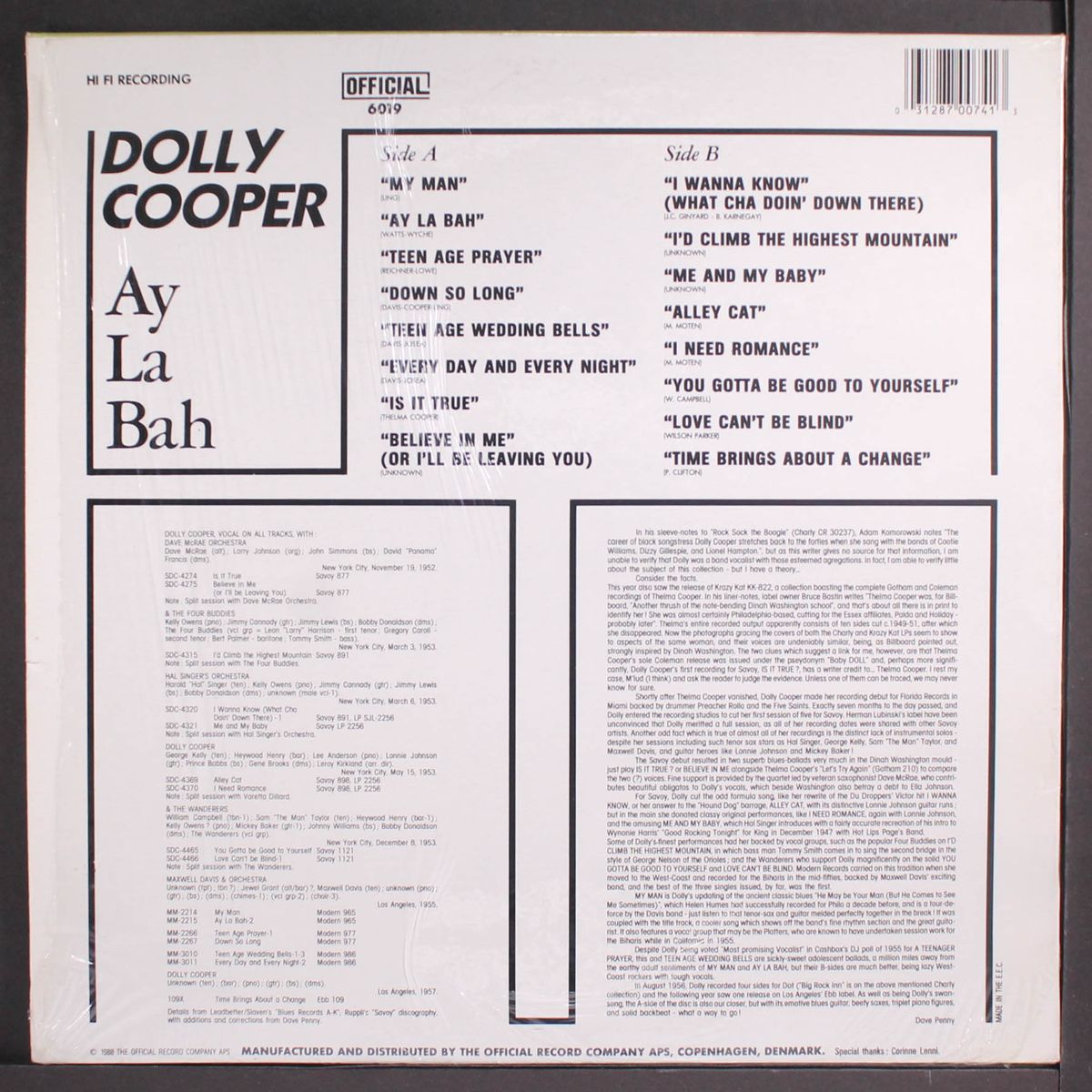ay la bah by DOLLY COOPER