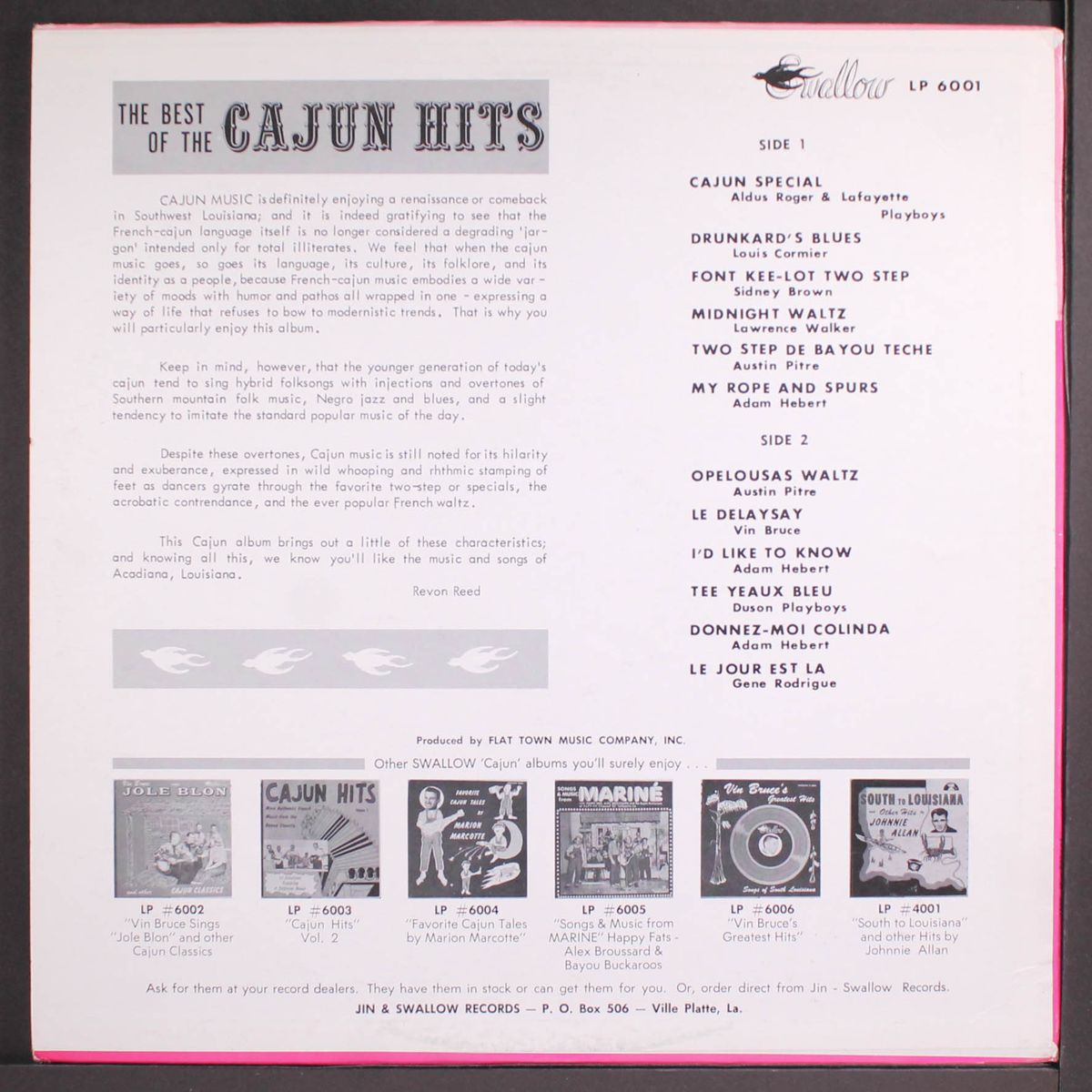 the best of the cajun hits by VARIOUS