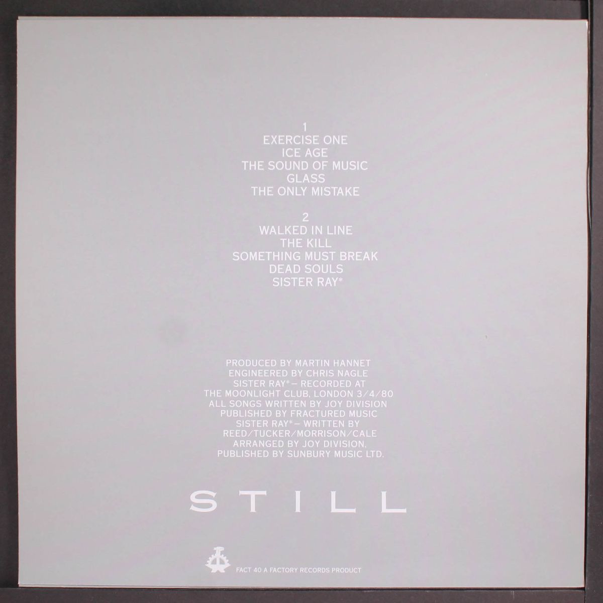 still by JOY DIVISION