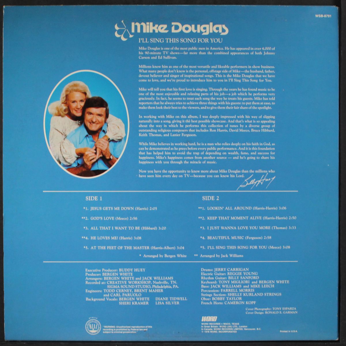 i'll sing this song for you by MIKE DOUGLAS