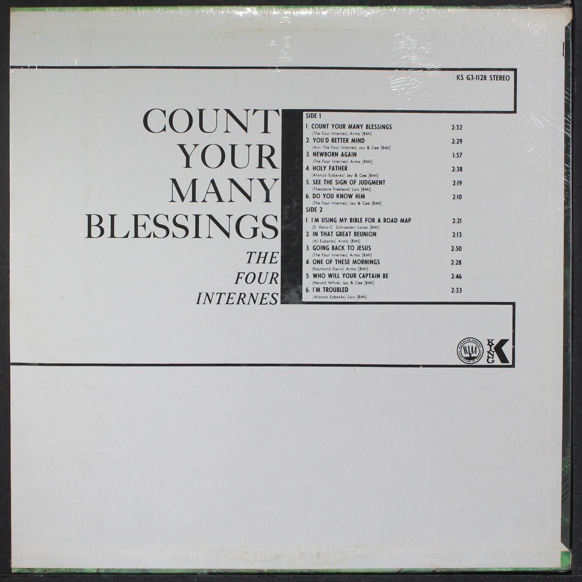 count your many blessings by FOUR INTERNES
