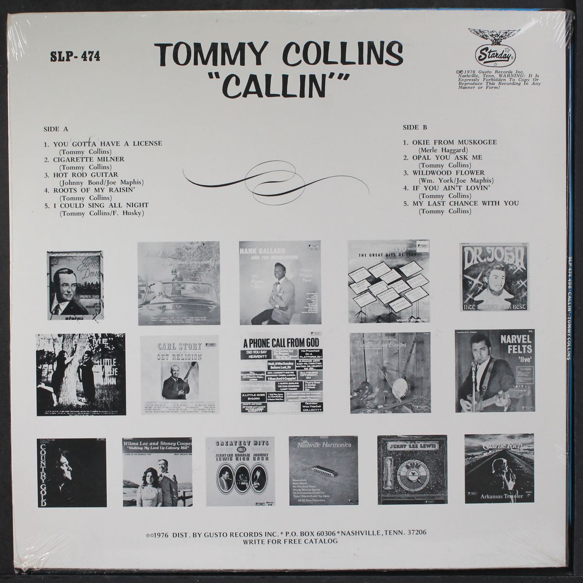 callin' by TOMMY COLLINS