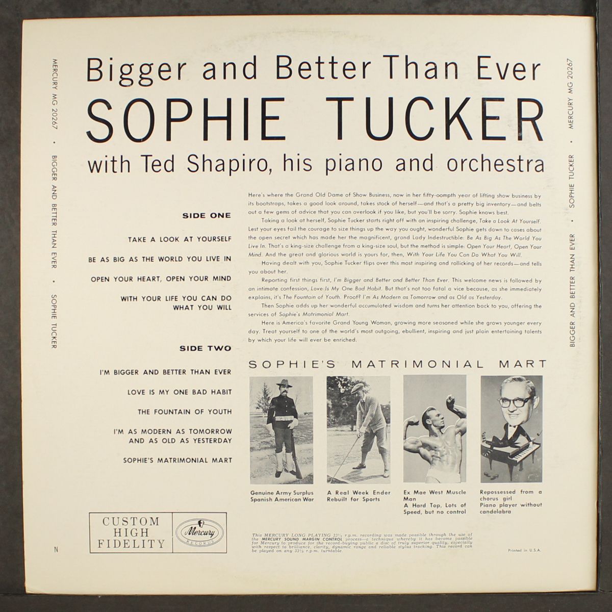 bigger and better than ever by SOPHIE TUCKER
