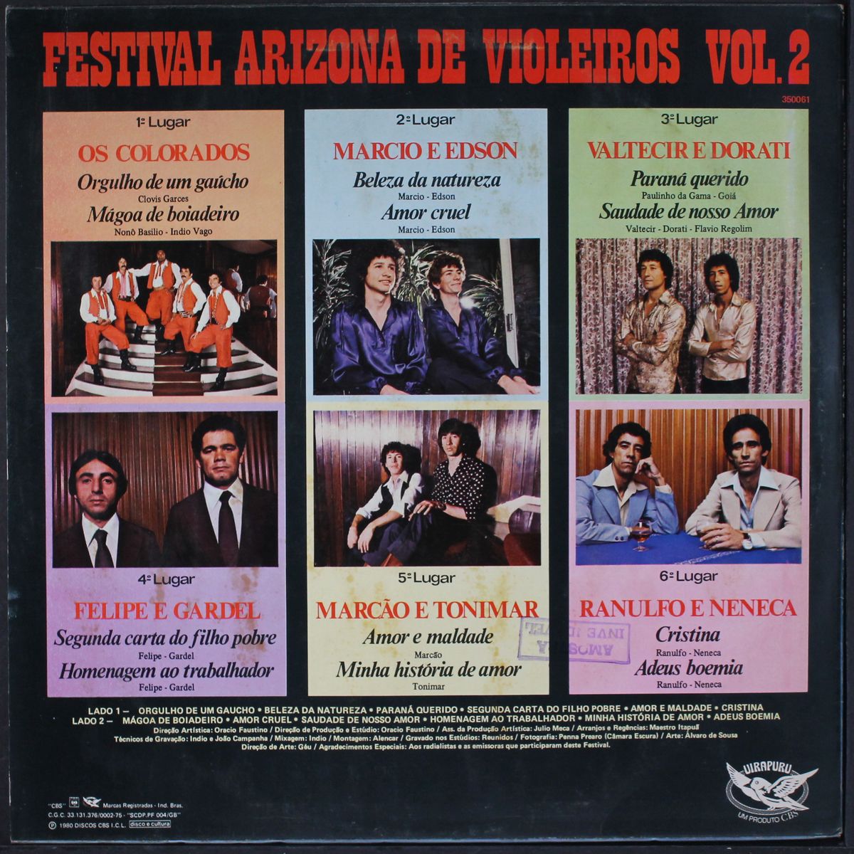 festival arizona de violeiros vol. 2 by VARIOUS